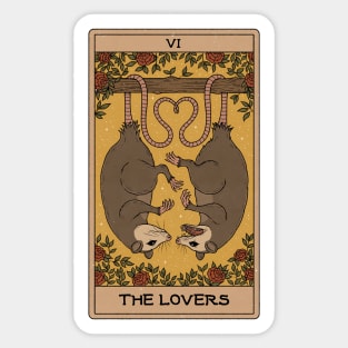 The Lovers - Possum Tarot Sticker